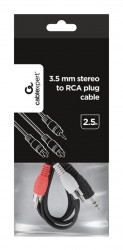 Cablexpert audio kabl CCA-458-2.5M 3.5mm-2xRCA M 2,5m - Img 3