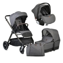 Cangaroo Kolica za bebe set 3 in 1 macan grey ( CAN53140 ) -1