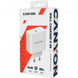 Canyon, GAN 65W charger Input: 100V-240V output: 5.0V3.0A 9.0V3.0A 12.0V-3.0A 15.0V-3.0A 20.0V3.25A , Eu plug, Over- Voltage , over-heate - Img 3