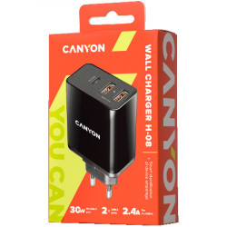 Canyon H-08 universal 3xUSB AC charger ( CNE-CHA08B ) - Img 2