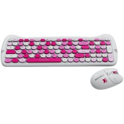 Canyon HSET-W6 EN/AD Keyboard+Mouse Kitty Edition AAA+?? Wireless Pink ( CNS-HSETW6PK-AD ) -5