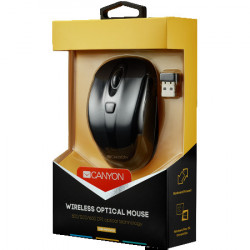 Canyon MSO-W6, 2.4GHz wireless optical mouse Black ( CNR-MSOW06B )  - Img 1