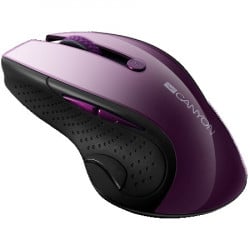 Canyon MW-01 2.4GHz wireless mouse with 6 buttons, optical tracking - blue LED, DPI 100012001600, Purple pearl glossy, 113x71x39.5mm, 0.07k - Img 4