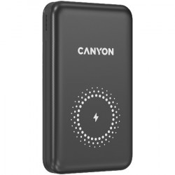 Canyon PB-1001 18W PD+QC 3.0+10W magnet wireless charger powerbank 10000mAh Li-poly battery, Lightning Input:DC5V2A, 9V2A Type c PD Input: - Img 3