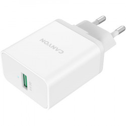 Canyon, QC3.0 36W WALL charger with 1-USB A QC3.0 36W white ( CNE-CHA36W01 )  - Img 5