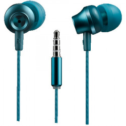 Canyon SEP-3 stereo earphones with microphone, metallic shell, cable length 1.2m, Blue-green, 22*12.6mm, 0.012kg ( CNS-CEP3BG )  - Img 2