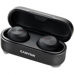 Canyon TWS-1 bluetooth headset, with microphone, black ( CNE-CBTHS1B )  - Img 6