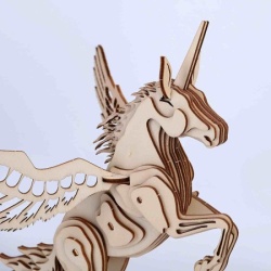 Čarolijashop 3d drvena slagalica - jednorog ( 727)