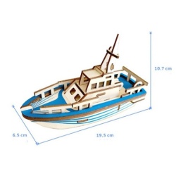 Čarolijashop 3d drvena slagalica - Mali brod ( 309)-6