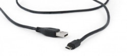 CC-USB2-AMmDM-6 Gembird USB 2.0 AM to Double-sided Micro-USB cable, black, 1,8m - Img 4