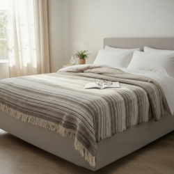 Ćebe Cozy 180x220cm Zeta Bej - Akril/Pamuk ( VLK000381-zetabej )