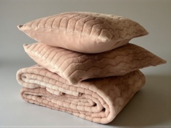 Ćebe set Dream – 220x240cm + 2 jastučnice 50x70cm Blush ( VLK000369-dreamblush )