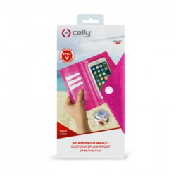 Celly vodootporna futrola za mobilne telefone u pink boji ( SPLASHWALL18PK ) - Img 5