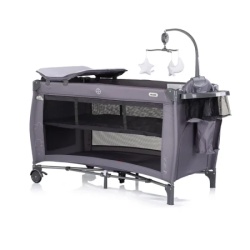 Chipolino Prenosivi krevetac 2 nivoa Bella charcoal ( KOSIB0261CH )