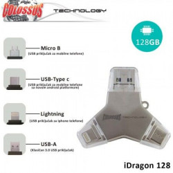 Colossus Multi USB i dragon 4u1 u016a 128GB ( 8606012416130 ) - Img 2