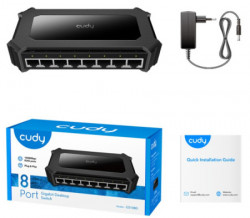 Cudy GS108D 8-Port Gbit desktop Switch, 8x RJ45 10/100/1000 (Alt.PFS3008-8GT-L) - Img 2