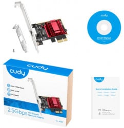 Cudy PE25 2.5Gbps PCI express network adapter, RTL8125 - Img 1