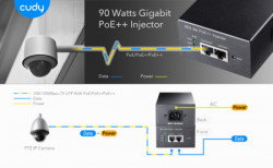 Cudy POE400 90W Gigabit PoE/PoE+/PoE++ Extender, 802.3af/802.3at/802,3bt Standard, Data Power 100m - Img 6