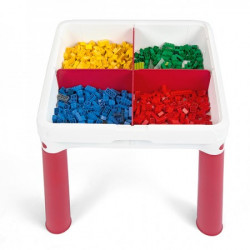 Curver sto dečiji constructable sa dve stolice set, crvena/plava/bela ( CU 227497 ) - Img 3