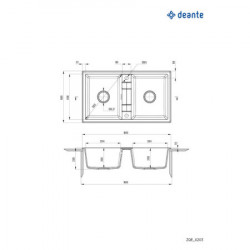 Deante sudopera eridan 86/mgra/2 zqe g203 - Img 2