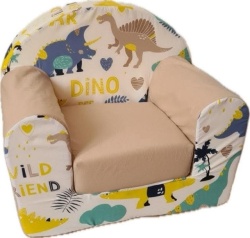 Dečija foteljica na razvlačenje Dino 2 - Bež