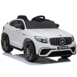 Dečiji Auto Na Akumulator - Mercedes Glc 63 S Coupe Beli sa Licencom - Img 3