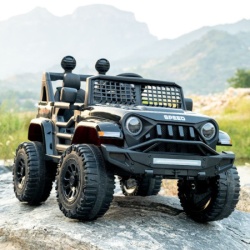 Dečiji automobil na akumulator - Jeep - Crni-2