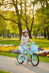 Deciji bicikl sa pomoćnim točkovima Pony Bike 723-16 plava