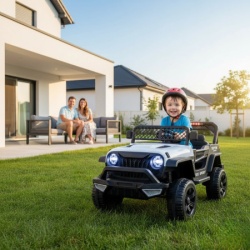 Dečiji džip na akumulator Wrangler Beli (12V)