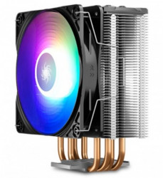 DeepCool GT A-RGB UNI kuler 130W 120mm.Fan 500~1650rpm 64CFM 28dBa Intel/AMD 676g 4xpipesGAMMAXX - Img 4