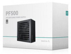 DeepCool PF500 * Napajanje 80PLUS 500W 1x 20+4pin, 2x 4pin, 1x PCI-E(6+2)x2, 1x EPS 8pin(4+4), 120mm - Img 1