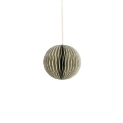 Dekordom novogodišnja dekoracija - hanging paper ball 8cm 1137190 - light grey - edl ( 041380 )