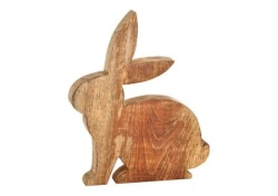 Dekordom Uskršnja dekoracija rabbit mangowood 20cm 10056004 - brown ( 039750 )