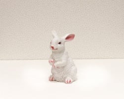 Dekordom uskršnja dekoracija - white bunny 32513-1-2 16cm - n39 ( 024292 )-2