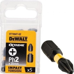 DeWalt DT7994T odvijač PH2/25 torison impact 5kom ( DT7994T )