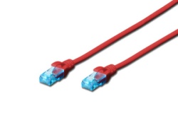 Digitus DK-1512-100/R patchcord kabl 5e U/UTP CCA 10m crveni ( DG027 )