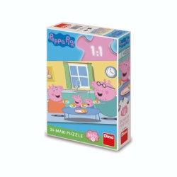 Dino peppa pig - ručak, puzzle set maxi 24 dela ( 11001 )