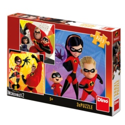 Dino the incredibles 2: heroji - puzzle 3x55 delova ( 11119 )