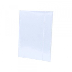 Duplo fascikla plastificirana sa gumicom 600g bela ( 2486 )