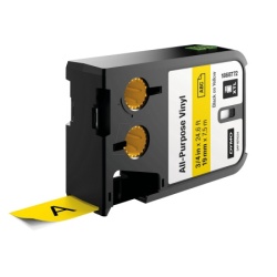 Dymo traka xtl 19mm crna/žuta ( DY68772 )