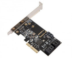 E-Green PCI-Express kontroler 5-port SATA III int. kartica JMB585 chipset - Img 3