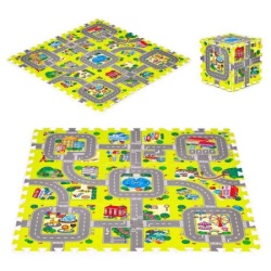 Ecotoys Podloga za igru city 9 elemenata 90.5x90,5cm iplay ( 0395 )-1