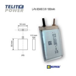 EEMB Li-Polimer 3.6V 1000mAh LP603450-1C ( 1256 )