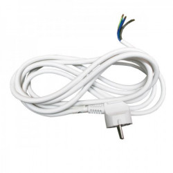Elit+ priključni kabl šuko utikač pp/j 3x1.5/ 3m beli 10a/250v ( EL75262 )