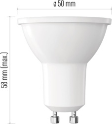 Emos zl8f52  Led sijalica basic mr16 10w(72w) 1000lm gu10 ww ( 3780 )-3
