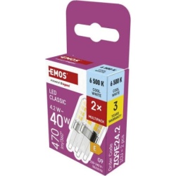 Emos ZQ9E24 Led sijalica classic jc 4,2w(40w) 470lm g9 cw ( 3770 )