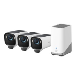 Eufy anker s3 pro 3-cam kit - black+white
