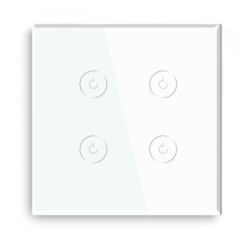 Exeshop wi-fi pametni prekidač 4g tuya beli (WiFi touch switch) ( ss019 )