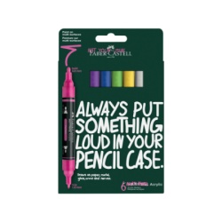 Faber Castell 186009 Marker akrilni Vibrant Set 1/6 komada ( N176 )