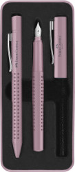 Faber Castell 2015280 Set 2010 hemijska olovka + naliv pero M rose shadow ( E998 ) - Img 2